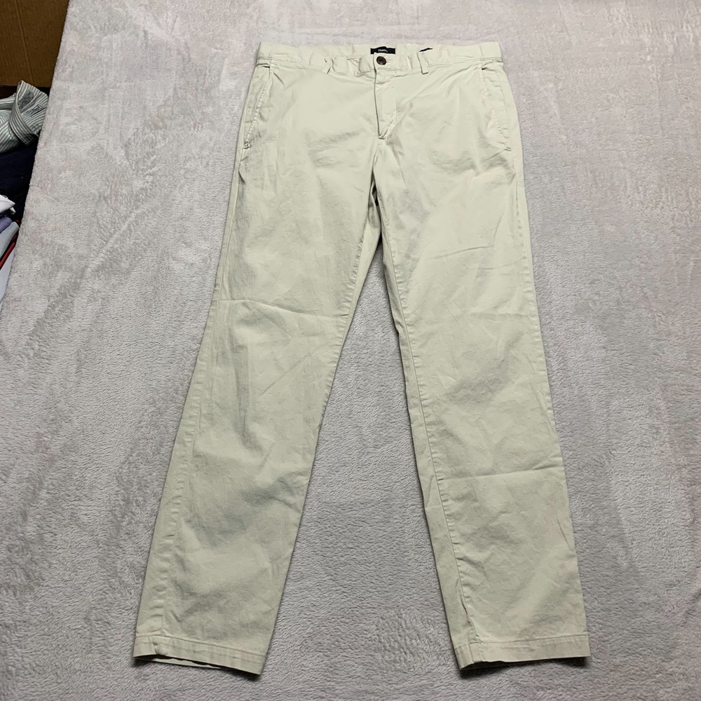 Theory Mens 34x30 Beige Zaine Patton‎ Chino Lightweight GD Pants